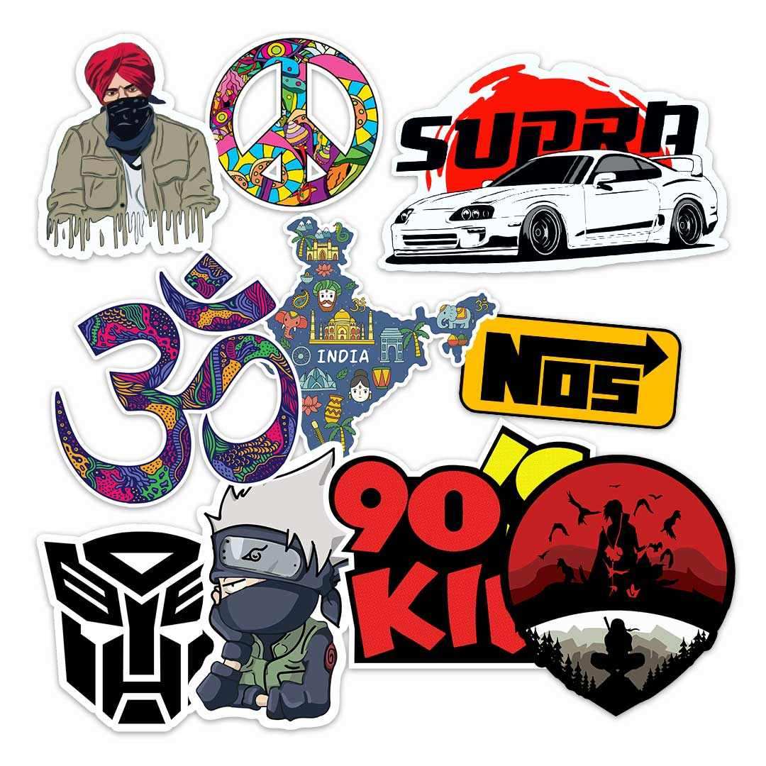 BEST SELLER STICKER PACK [10 stickers] waterproof vinyl decal for laptop, bike, car & bottle