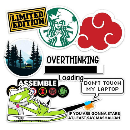 BEST SELLER STICKER PACK [10 stickers] waterproof vinyl decal for laptop, bike, car & bottle