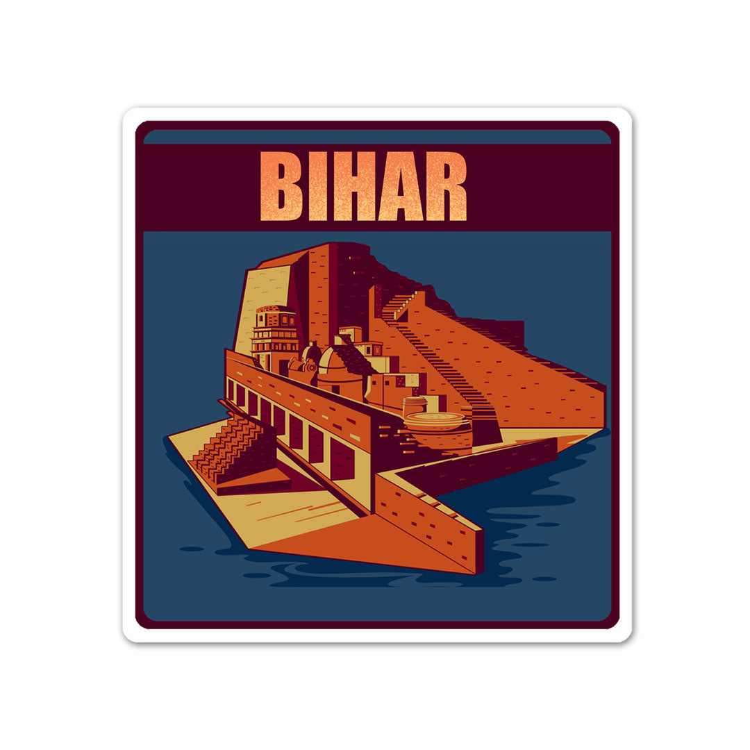 Bihar Sticker waterproof vinyl decal for laptop, bike, car & bottle