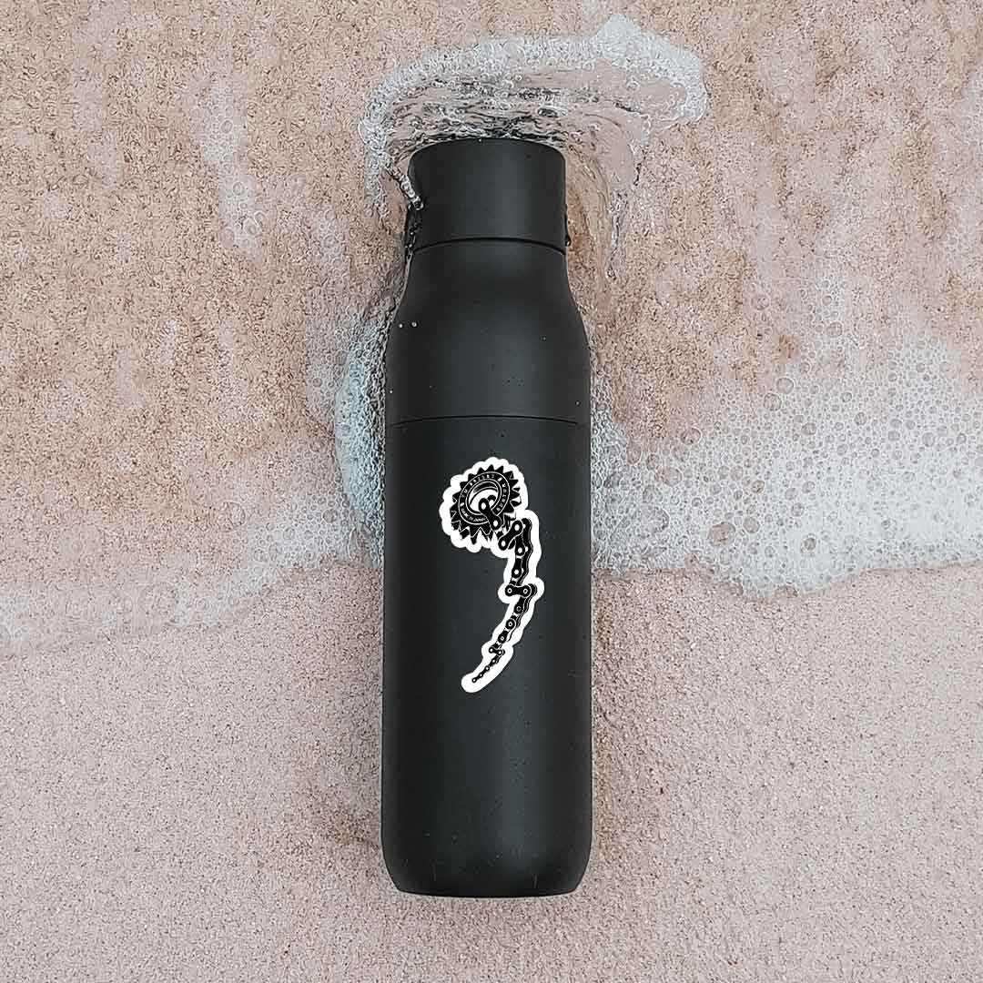 Bike Chain Sticker waterproof vinyl decal for laptop, bike, car & bottle