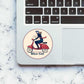 Biker Girl Sticker waterproof vinyl decal for laptop, bike, car & bottle