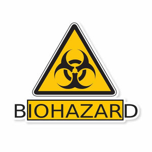 B.IOHAZAR.D Sticker waterproof vinyl decal for laptop, bike, car & bottle