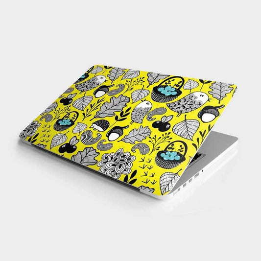 Bird yellow Laptop Skin - STICK IT UP