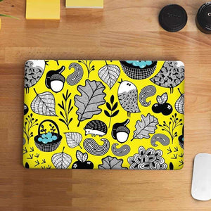 Bird yellow Laptop Skin waterproof vinyl decal for laptop, bike, car & bottle