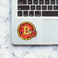 Bitcoin Pizza Sticker waterproof vinyl decal for laptop, bike, car & bottle
