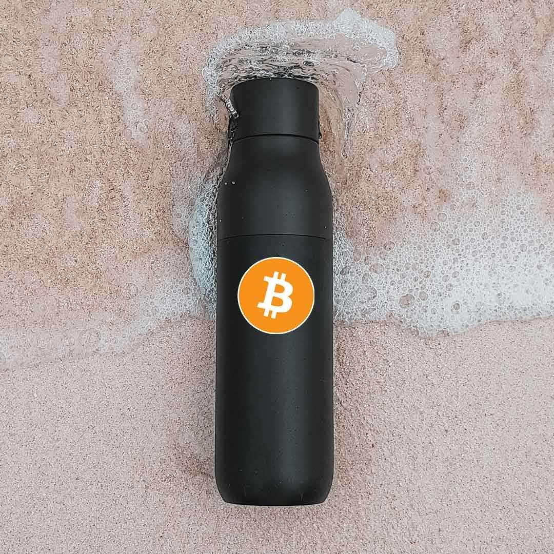 Bitcoin Sticker waterproof vinyl decal for laptop, bike, car & bottle