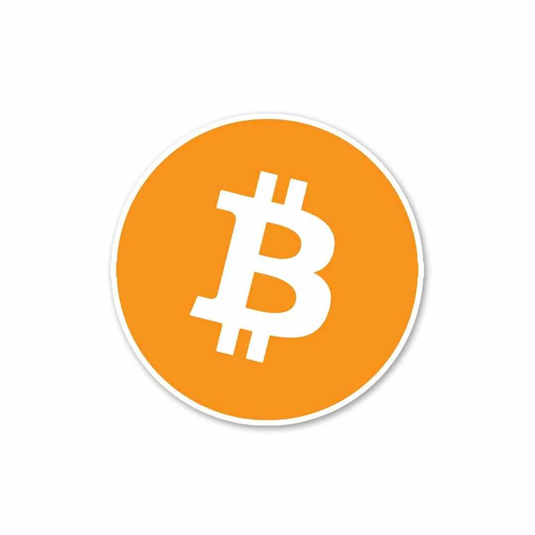 Bitcoin Sticker waterproof vinyl decal for laptop, bike, car & bottle