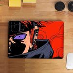 Blue Spiral Eyes Laptop Skin waterproof vinyl decal for laptop, bike, car & bottle