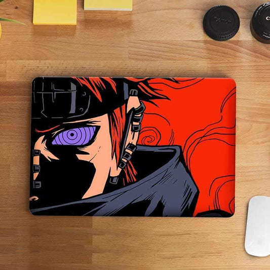 Blue Spiral Eyes Laptop Skin - STICK IT UP