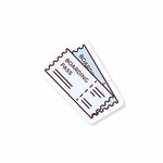 Boarding pass Sticker waterproof vinyl decal for laptop, bike, car & bottle