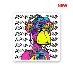 Bored Ape V2 Sticker waterproof vinyl decal for laptop, bike, car & bottle