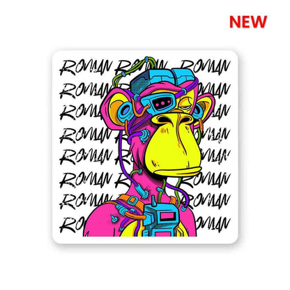 Bored Ape V2 Sticker waterproof vinyl decal for laptop, bike, car & bottle