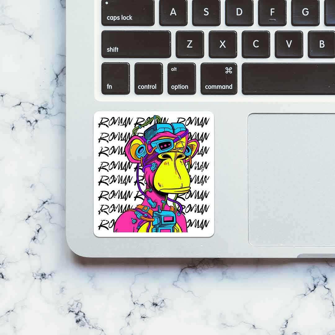 Bored Ape V2 Sticker waterproof vinyl decal for laptop, bike, car & bottle