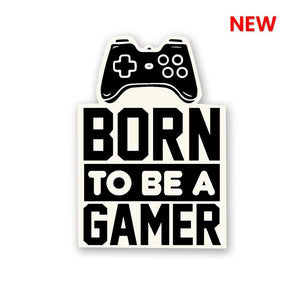 Born To Be Gamer Sticker waterproof vinyl decal for laptop, bike, car & bottle