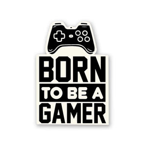 Born To Be Gamer Sticker waterproof vinyl decal for laptop, bike, car & bottle