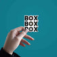 BOX BOX BOX Sticker waterproof vinyl decal for laptop, bike, car & bottle