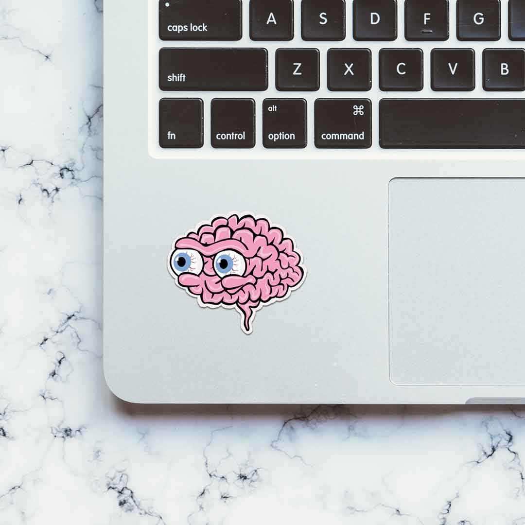 Brain Blowout Sticker waterproof vinyl decal for laptop, bike, car & bottle
