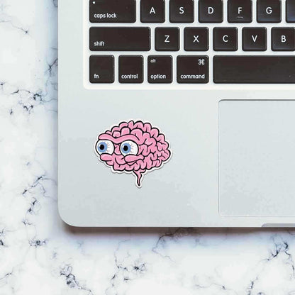 Brain Blowout Sticker waterproof vinyl decal for laptop, bike, car & bottle