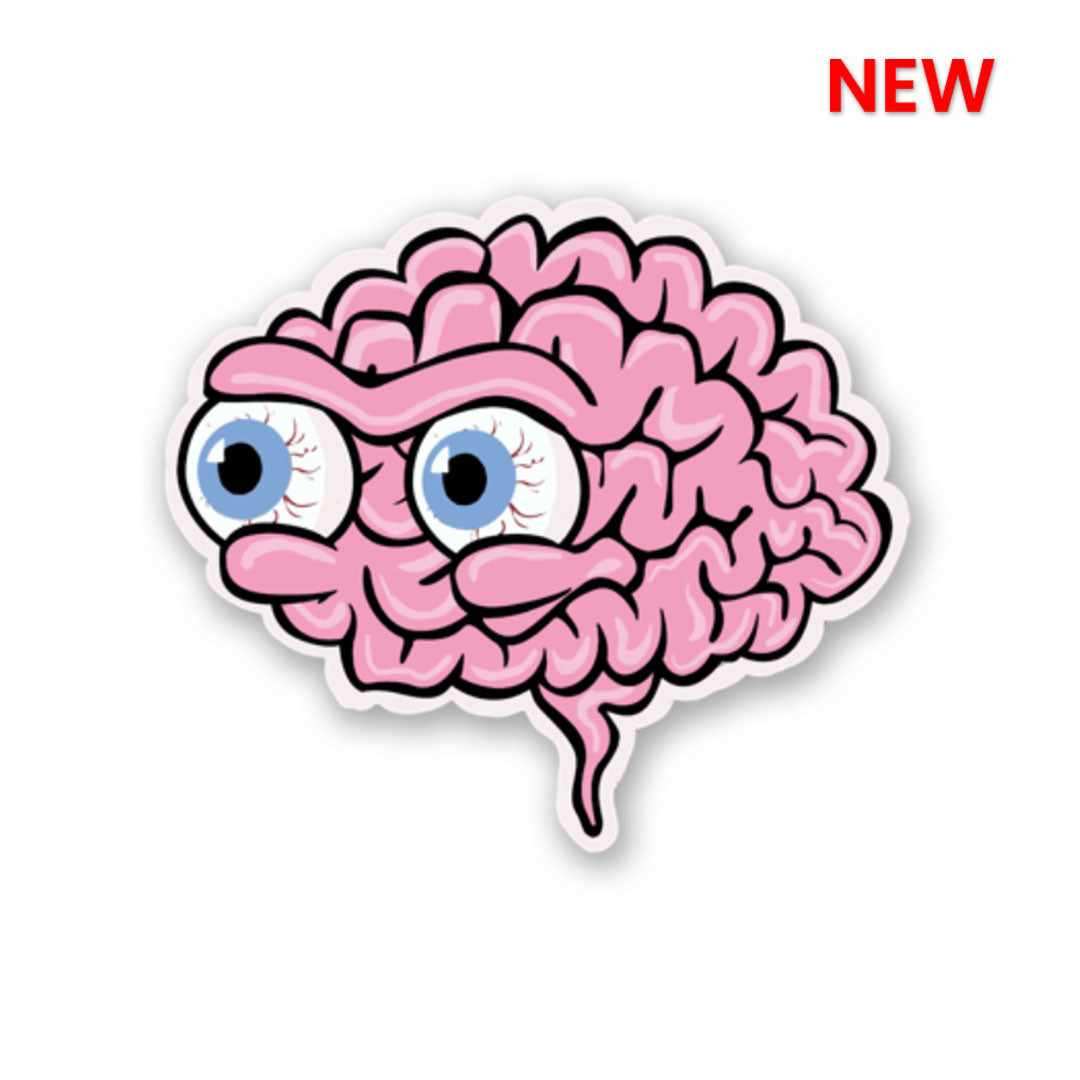 Brain Blowout Sticker waterproof vinyl decal for laptop, bike, car & bottle