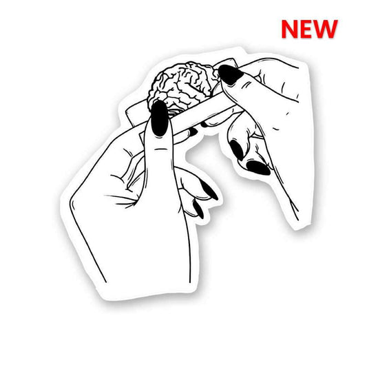 Brain Weed Sticker - STICK IT UP
