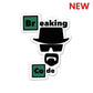 Breaking Code Sticker waterproof vinyl decal for laptop, bike, car & bottle