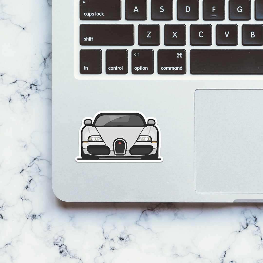 Bugatti Sticker waterproof vinyl decal for laptop, bike, car & bottle