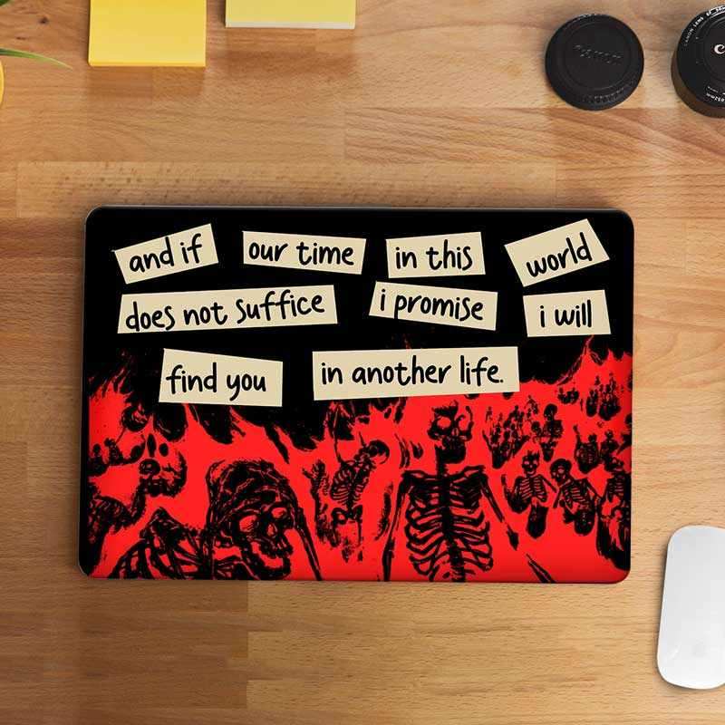 Burning Skeleton Laptop Skin - Laptop Skins | STICK IT UP