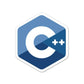 C++ Sticker waterproof vinyl decal for laptop, bike, car & bottle