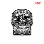 Cafe Racer Motorcycle Sticker waterproof vinyl decal for laptop, bike, car & bottle