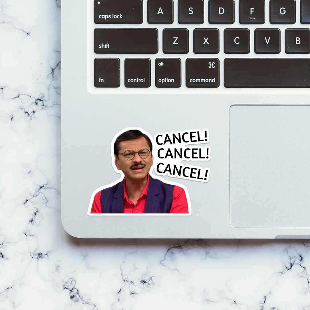 CANCEL! CANCEL! CANCEL! Sticker waterproof vinyl decal for laptop, bike, car & bottle