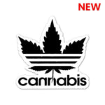 Cannabis Sticker waterproof vinyl decal for laptop, bike, car & bottle