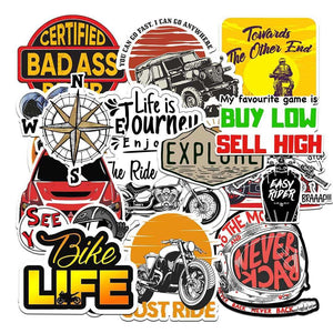 Cars/Bike Sticker Pack [15 Sticker] waterproof vinyl decal for laptop, bike, car & bottle
