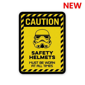 Caution Sticker waterproof vinyl decal for laptop, bike, car & bottle