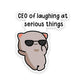 CEO Sticker waterproof vinyl decal for laptop, bike, car & bottle