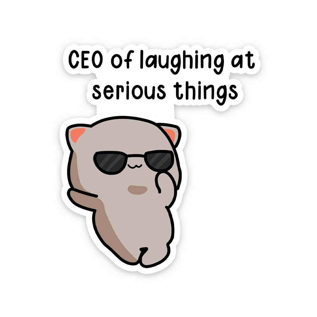 CEO Sticker waterproof vinyl decal for laptop, bike, car & bottle