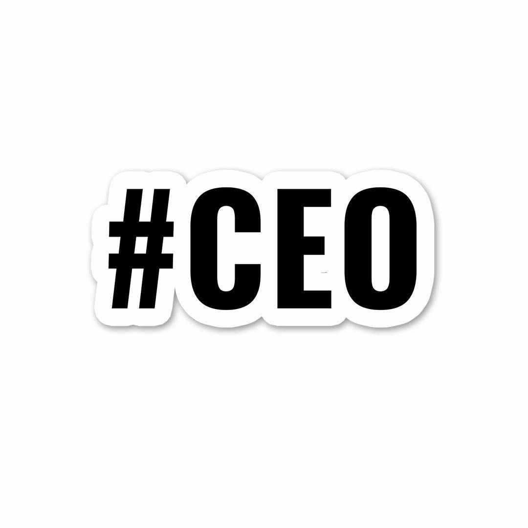 CEO Sticker waterproof vinyl decal for laptop, bike, car & bottle