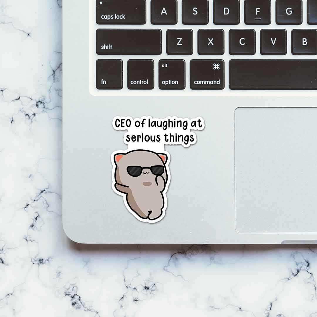 CEO Sticker waterproof vinyl decal for laptop, bike, car & bottle