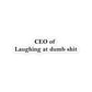 CEO Sticker waterproof vinyl decal for laptop, bike, car & bottle