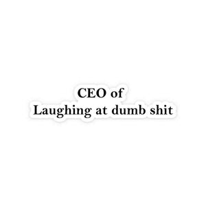 CEO Sticker waterproof vinyl decal for laptop, bike, car & bottle