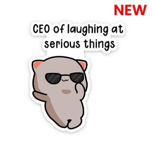 CEO Sticker waterproof vinyl decal for laptop, bike, car & bottle