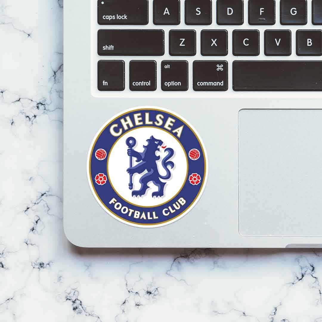 Chelsea FC Logo Sticker waterproof vinyl decal for laptop, bike, car & bottle