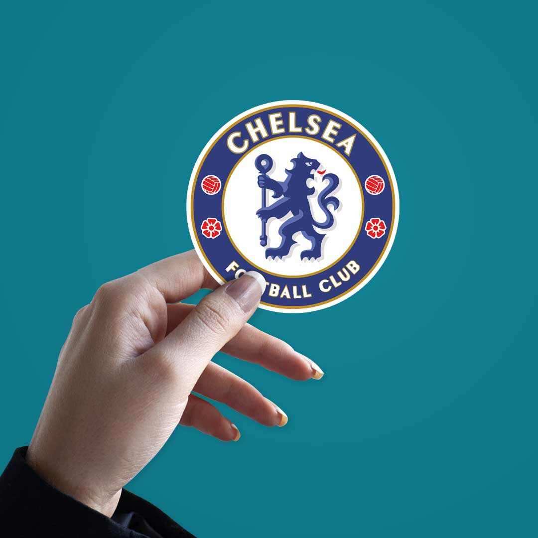 Chelsea FC Logo Sticker waterproof vinyl decal for laptop, bike, car & bottle