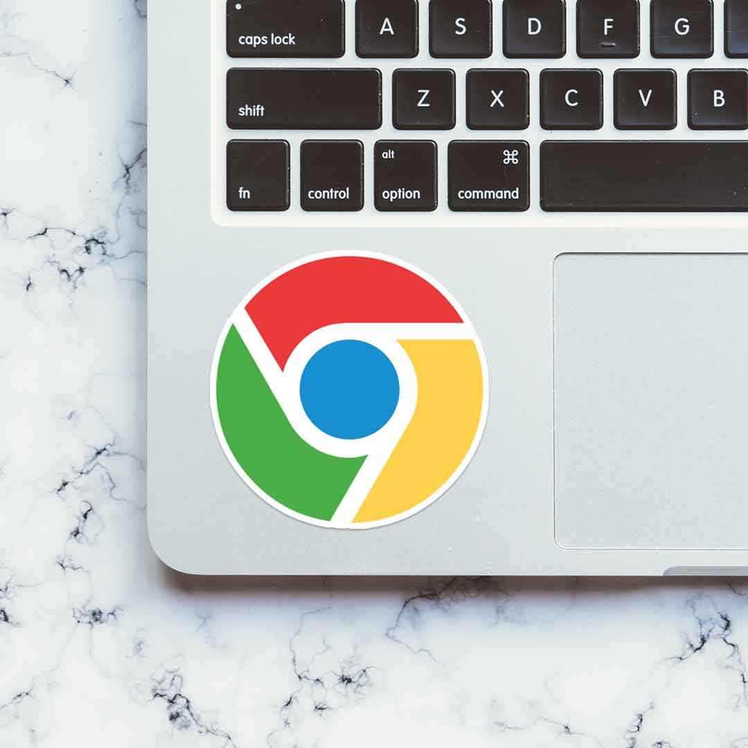 Chrome Sticker waterproof vinyl decal for laptop, bike, car & bottle