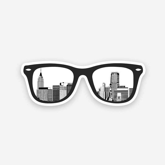 City Glasses sticker - STICK IT UP