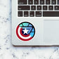 Civil War Sticker waterproof vinyl decal for laptop, bike, car & bottle