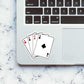 Clubs Card Sticker waterproof vinyl decal for laptop, bike, car & bottle