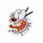Courage the Cowardly Dog Sticker waterproof vinyl decal for laptop, bike, car & bottle