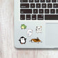 Cute Animals Mini Stickers Sheet waterproof vinyl decal for laptop, bike, car & bottle