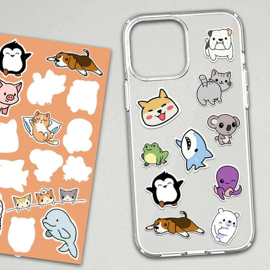Cute Animals Mini Stickers Sheet - STICK IT UP
