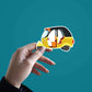 Cute Autorickshaw sticker waterproof vinyl decal for laptop, bike, car & bottle